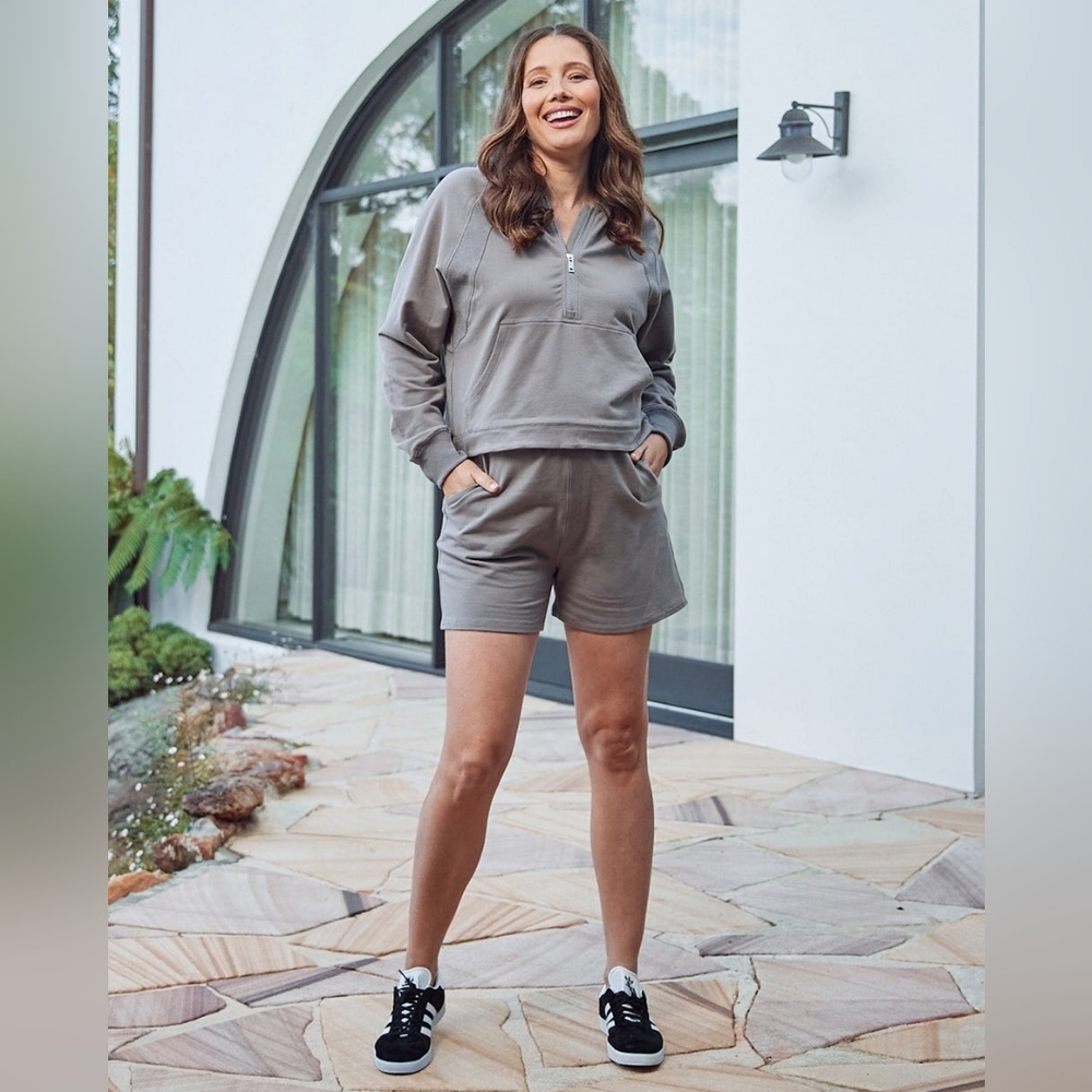 Angel Maternity Josie Maternity Tracksuit Set In Grey
